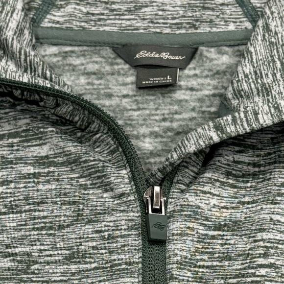 NWT Eddie Bauer Solstice Half Zip Long Sleeve Marbled Active Top - Picture 5 of 10